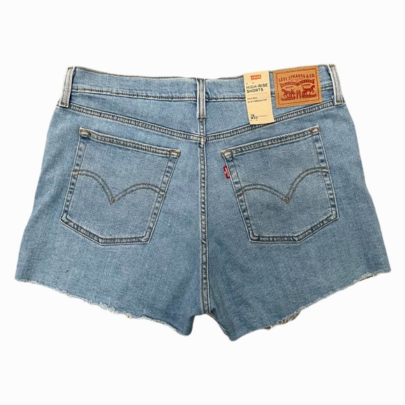 Levi's Pants - Levi's High Rise Denim Shorts 16 33 Cutoffs Stretch New NWT Light Wash Retro
